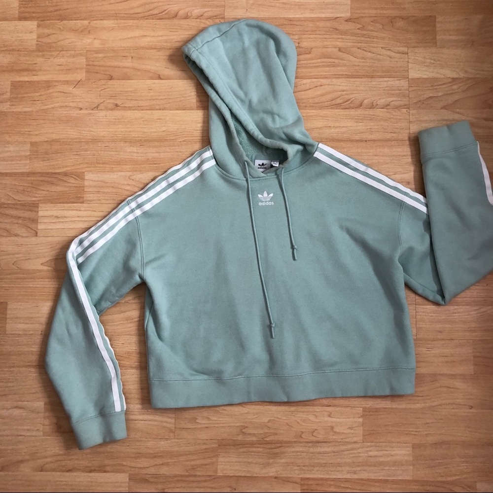 ADIDAS Mint Oversized Cropped Sweater